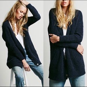 Free People Oversized Boyfriend's Embrace Cardigan